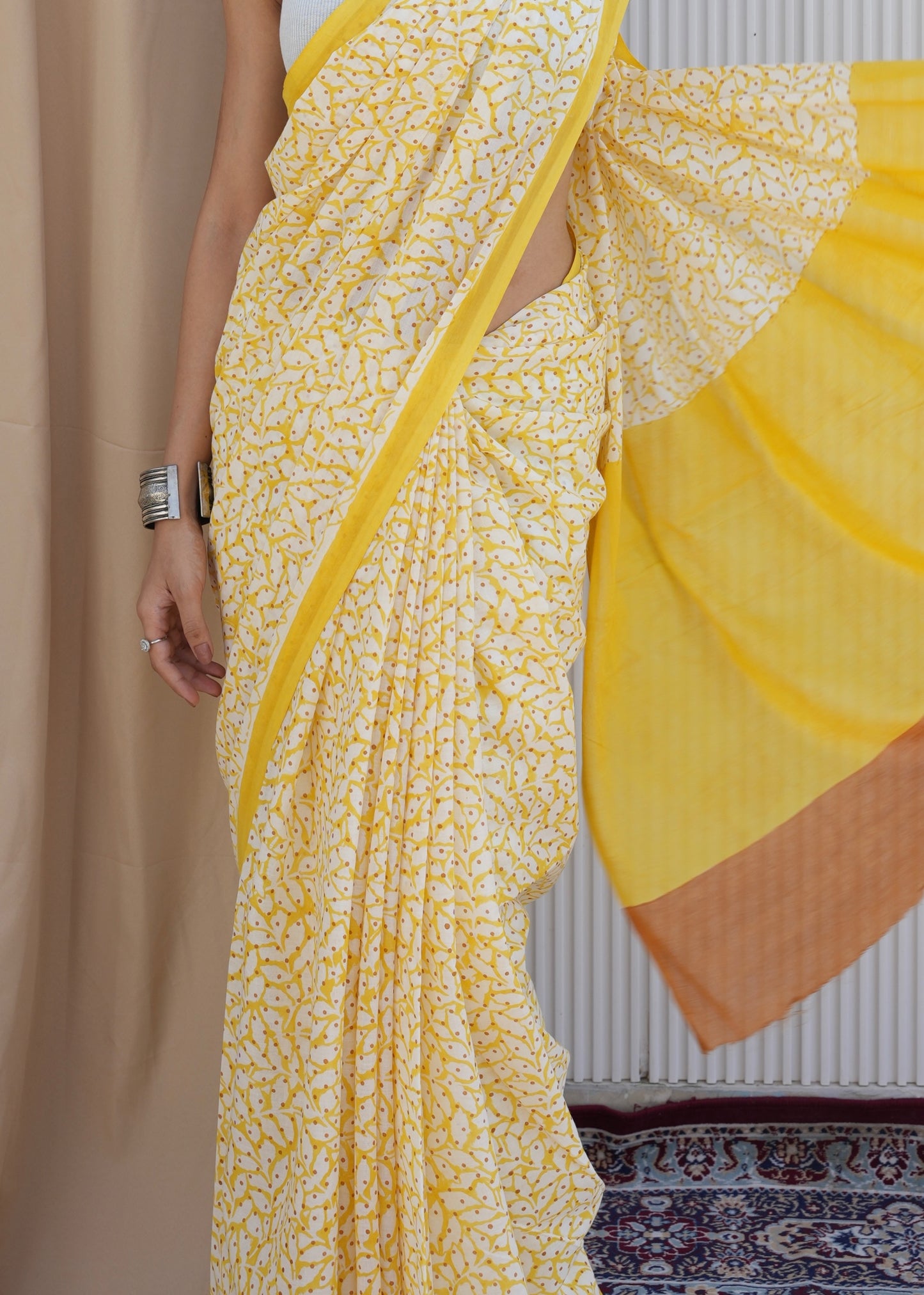 SURYIKA_Heritage Hand Block Printed Pure Cotton Saree