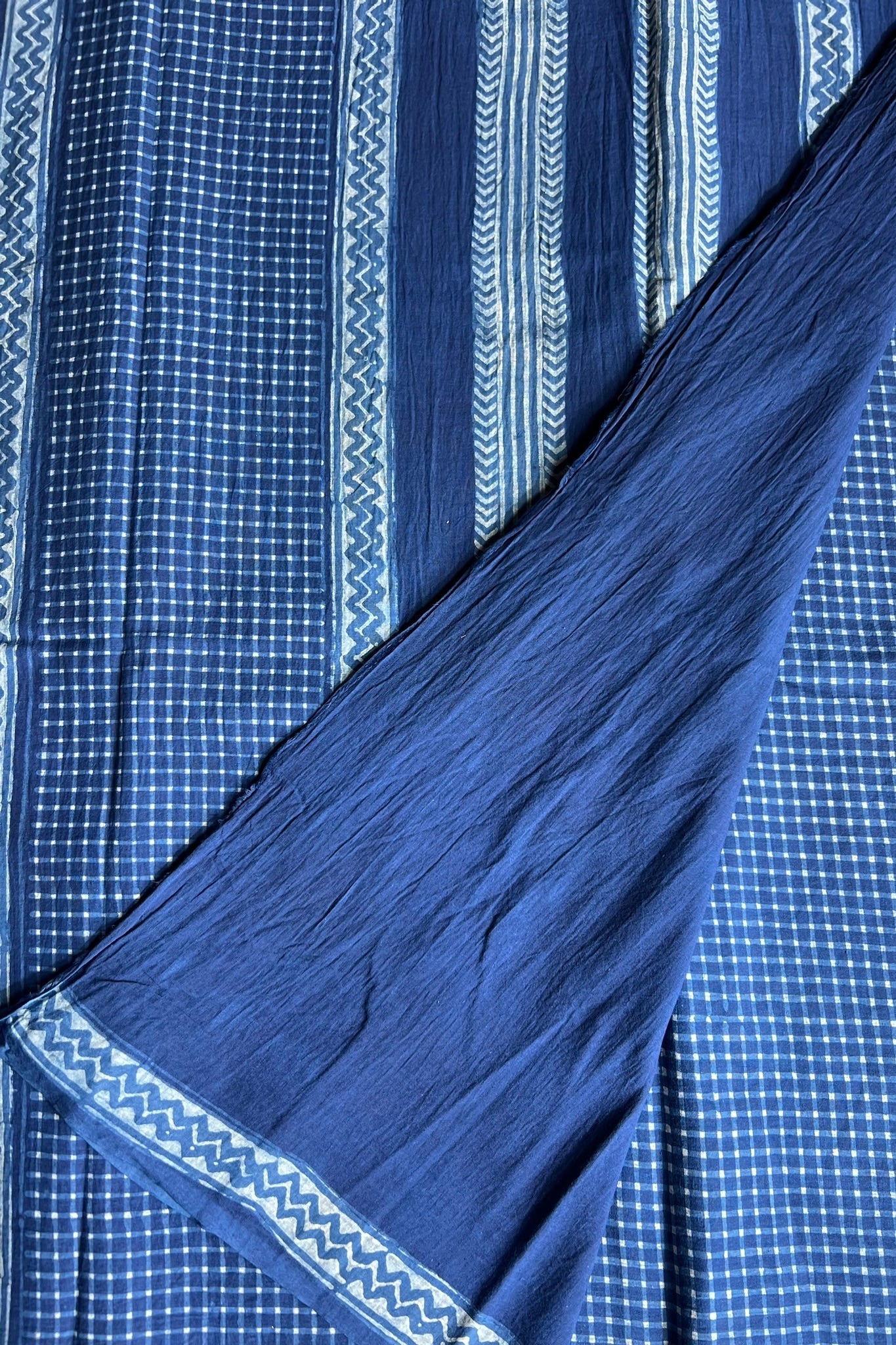 NISHITA_ Dabu Hand Block Mulmul Cotton Saree