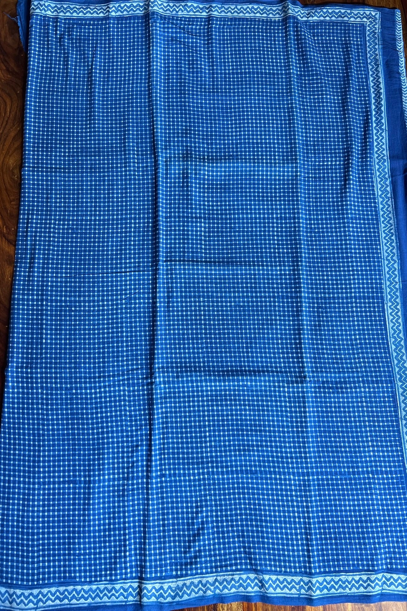 NISHITA_ Dabu Hand Block Mulmul Cotton Saree