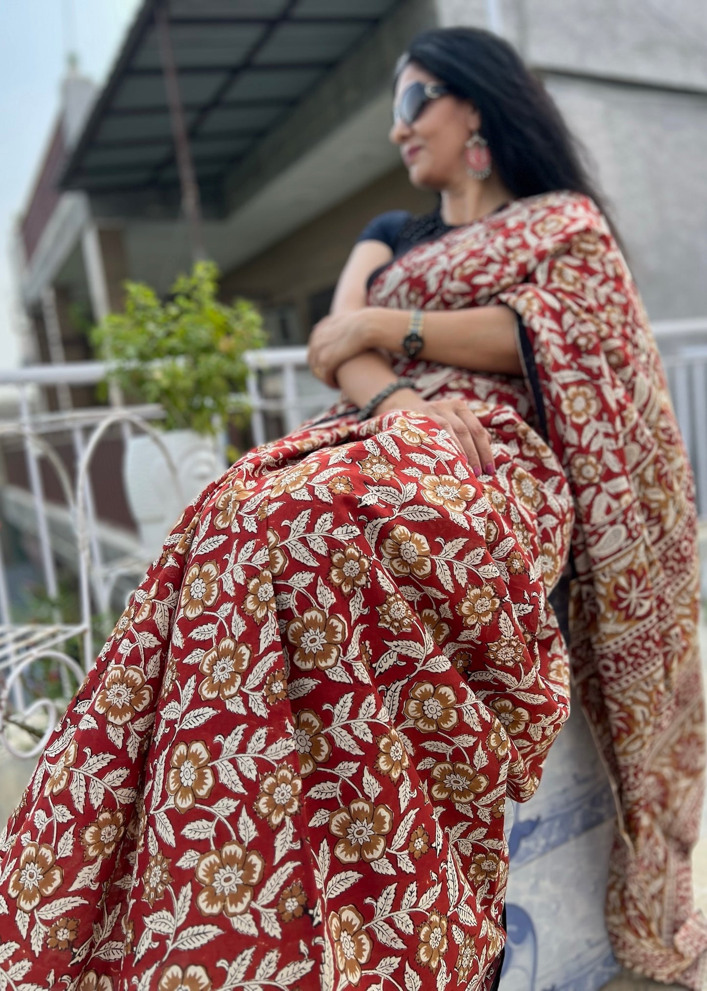 RADHIKA_Heritage Bagru Hand Block Printed Pure Cotton Saree