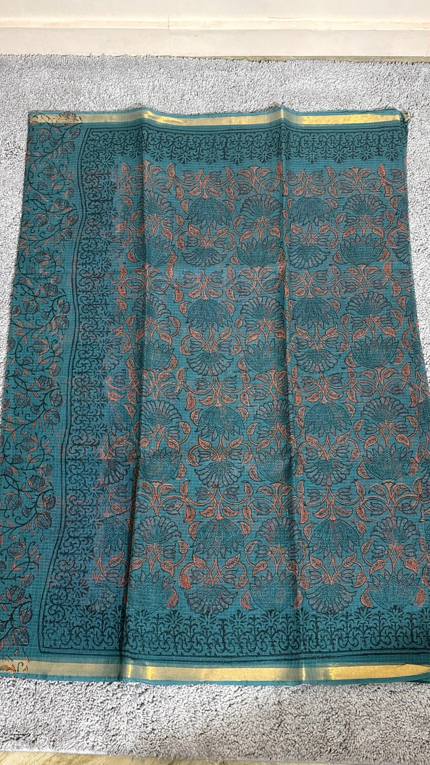 Green_ Kota Doria Saree