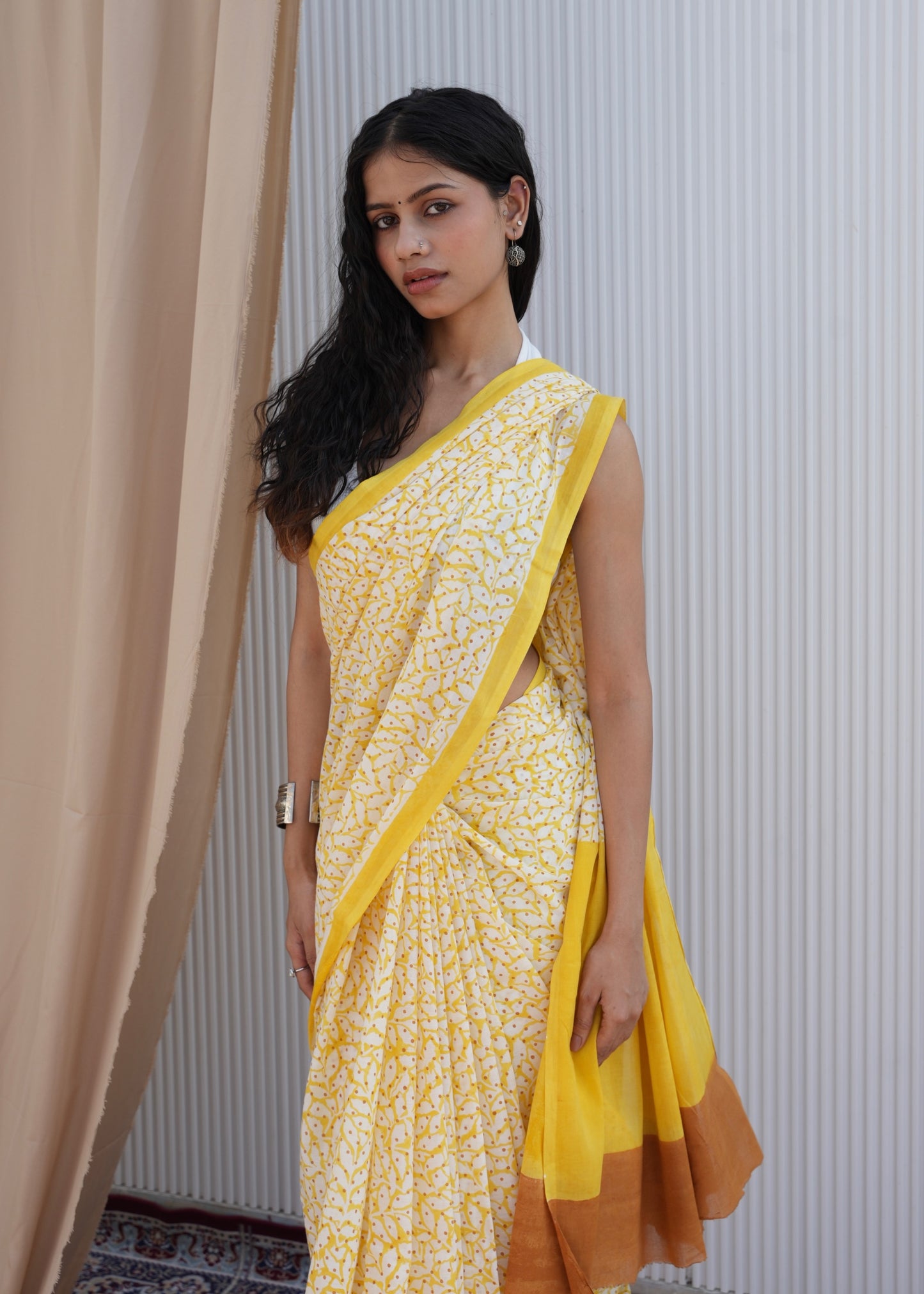 SURYIKA_Heritage Hand Block Printed Pure Cotton Saree