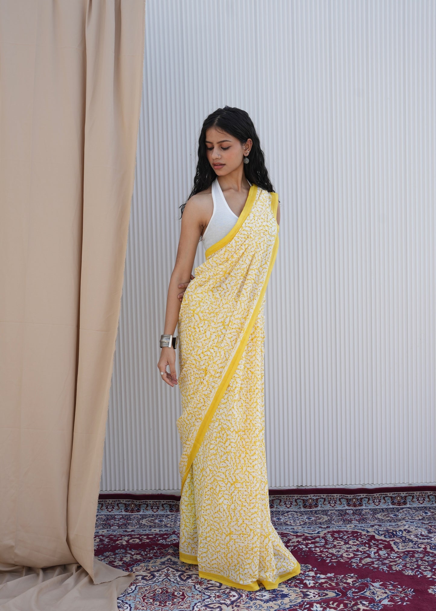 SURYIKA_Heritage Hand Block Printed Pure Cotton Saree