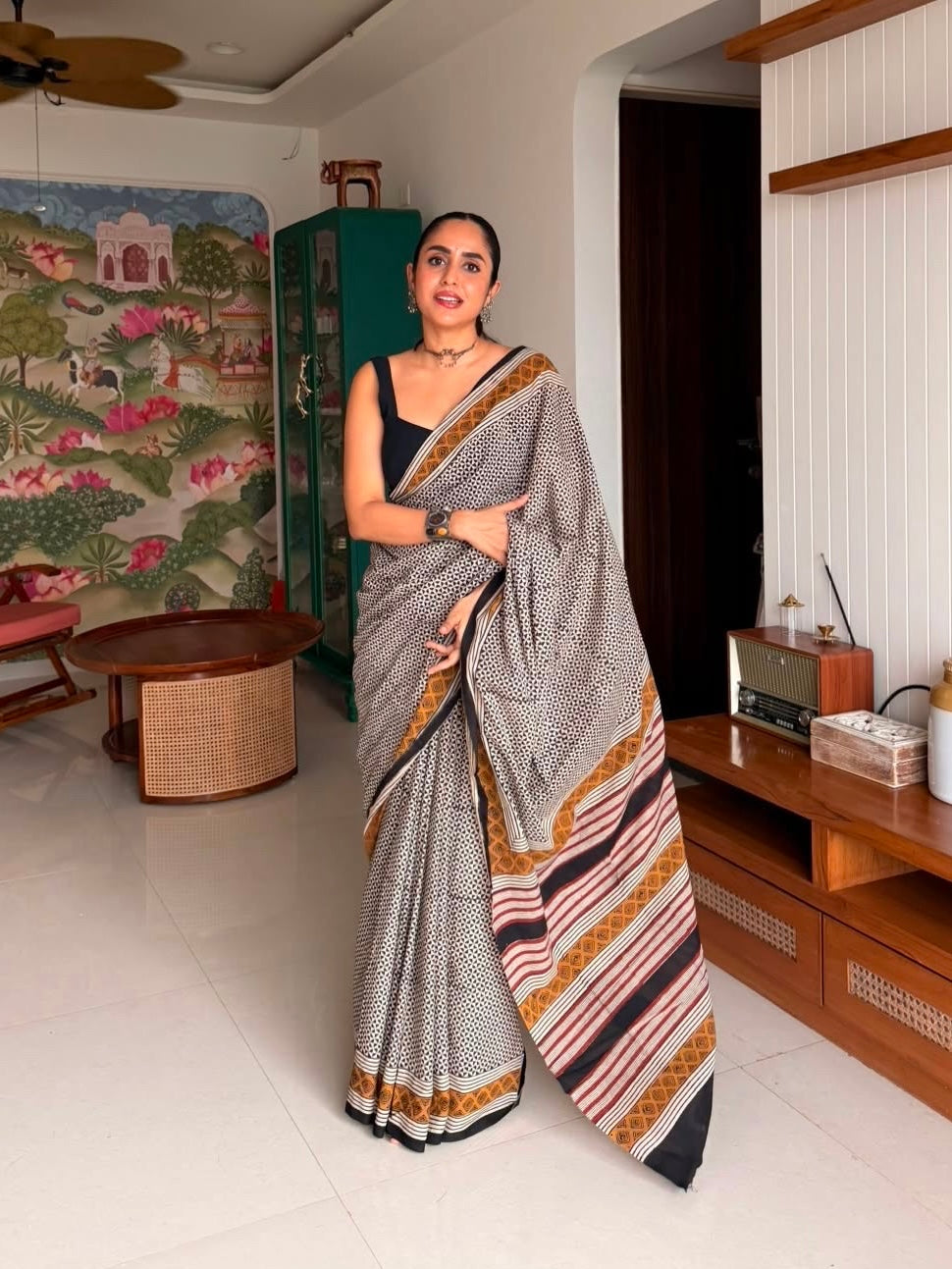 Bhavika _Bagru HBP Cotton Saree