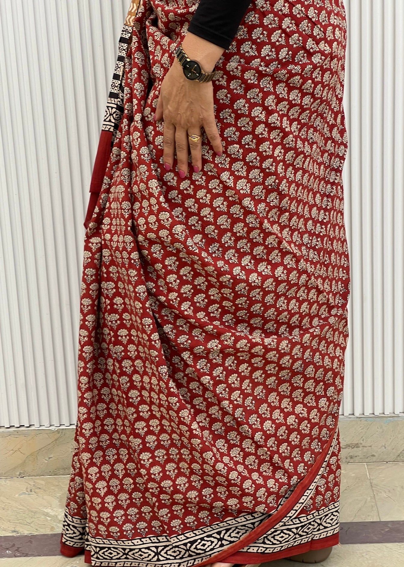 RACHNA _Heritage Bagru Hand Block Printed Pure Cotton Saree