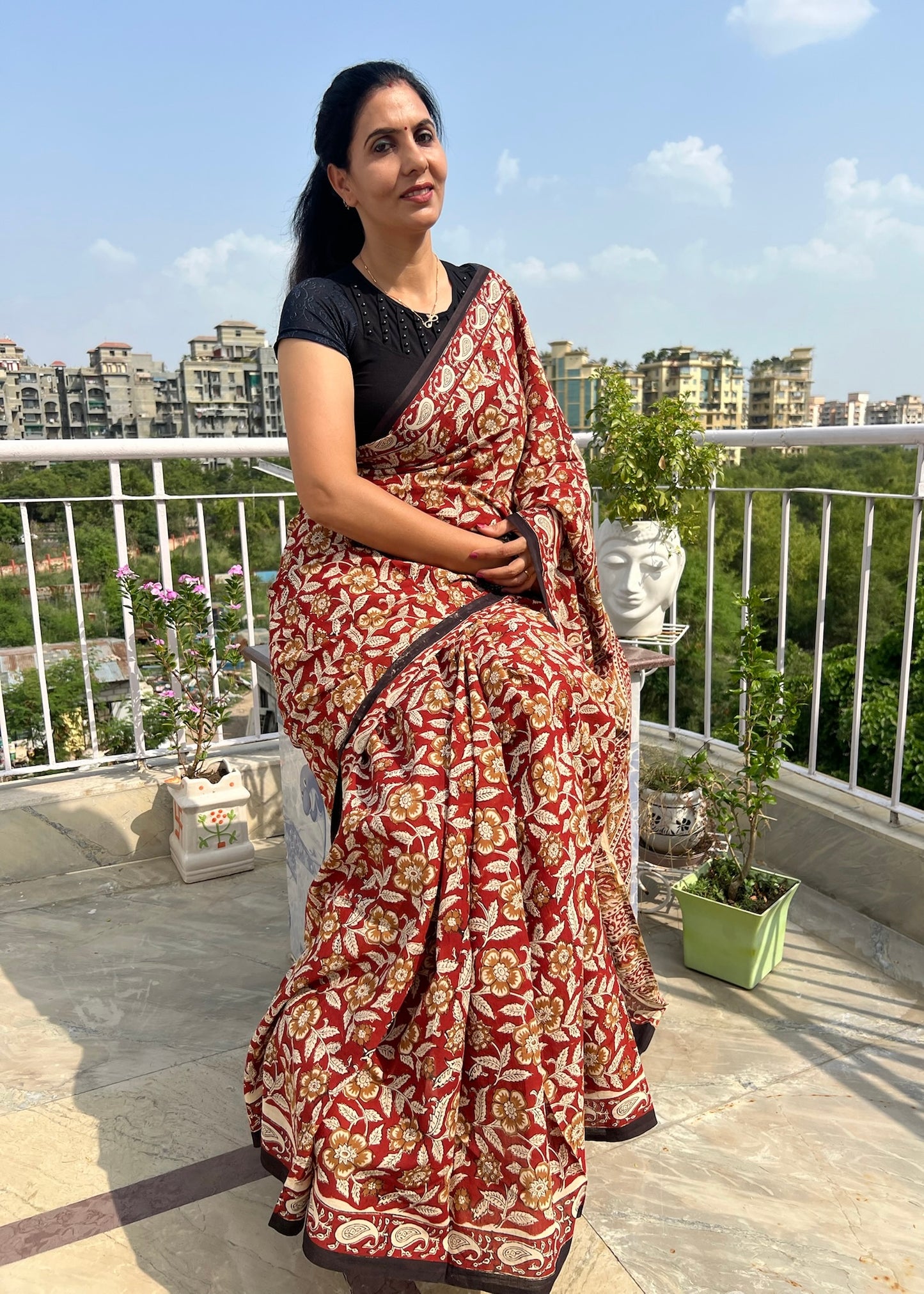 RADHIKA_Heritage Bagru Hand Block Printed Pure Cotton Saree