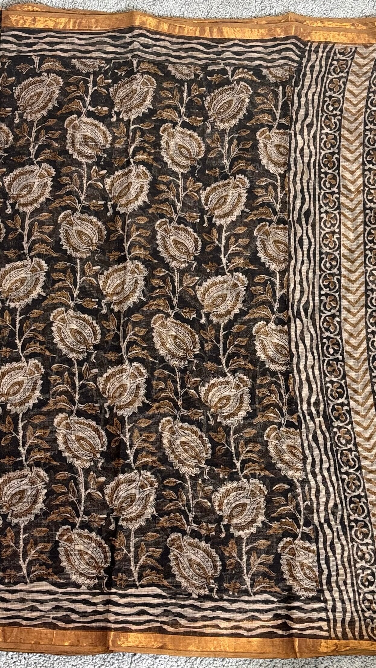 Black_ Kota Doria Saree
