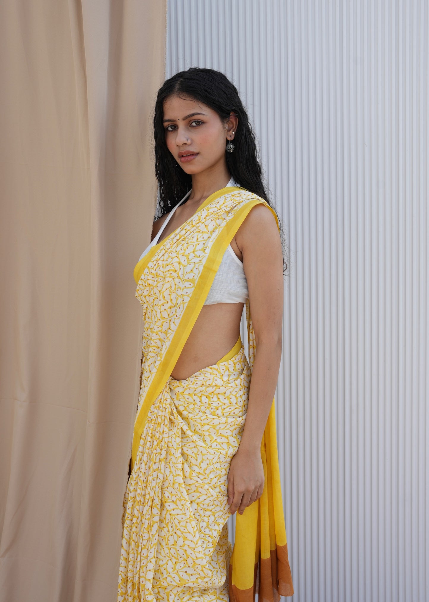 SURYIKA_Heritage Hand Block Printed Pure Cotton Saree