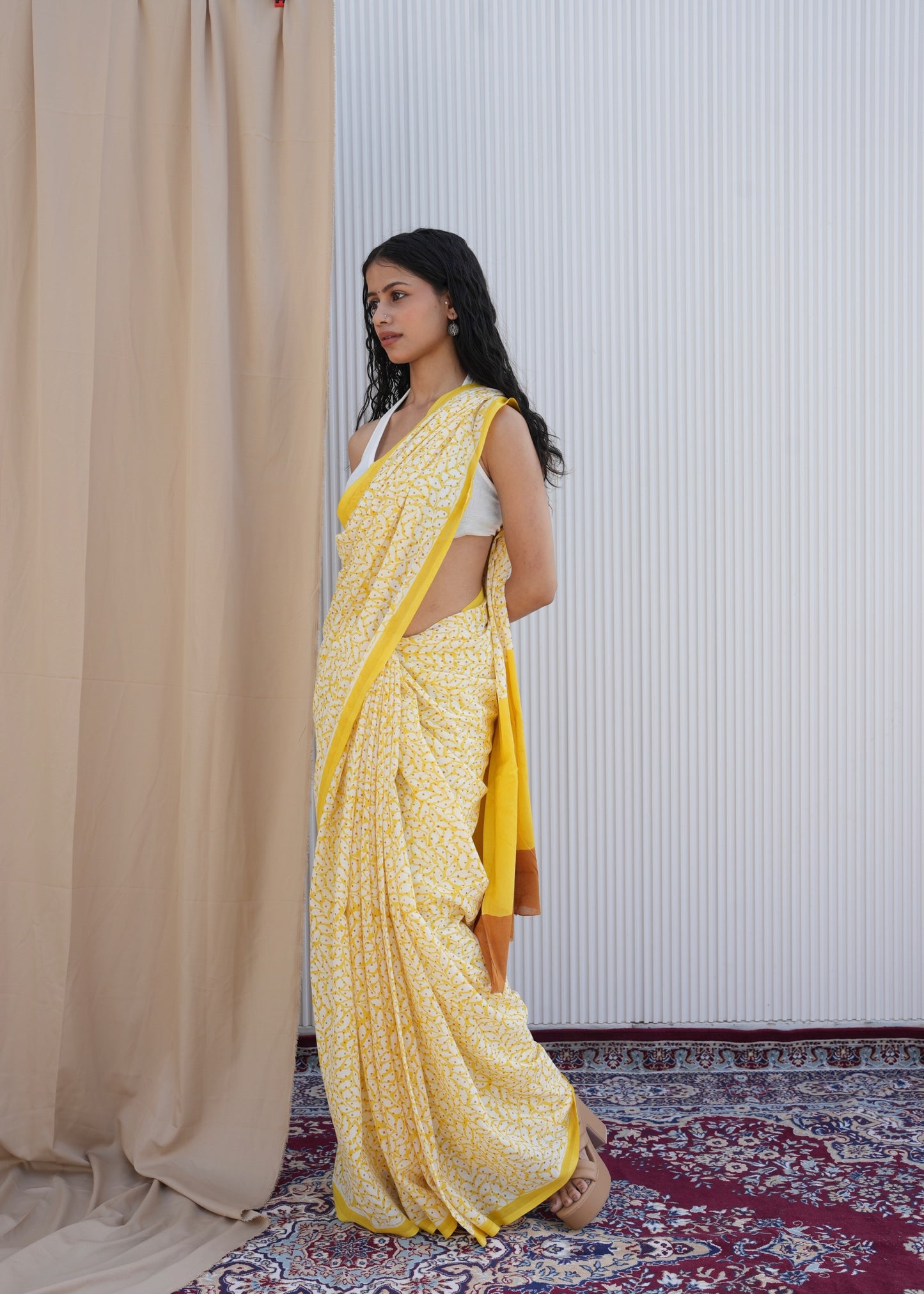 SURYIKA_Heritage Hand Block Printed Pure Cotton Saree