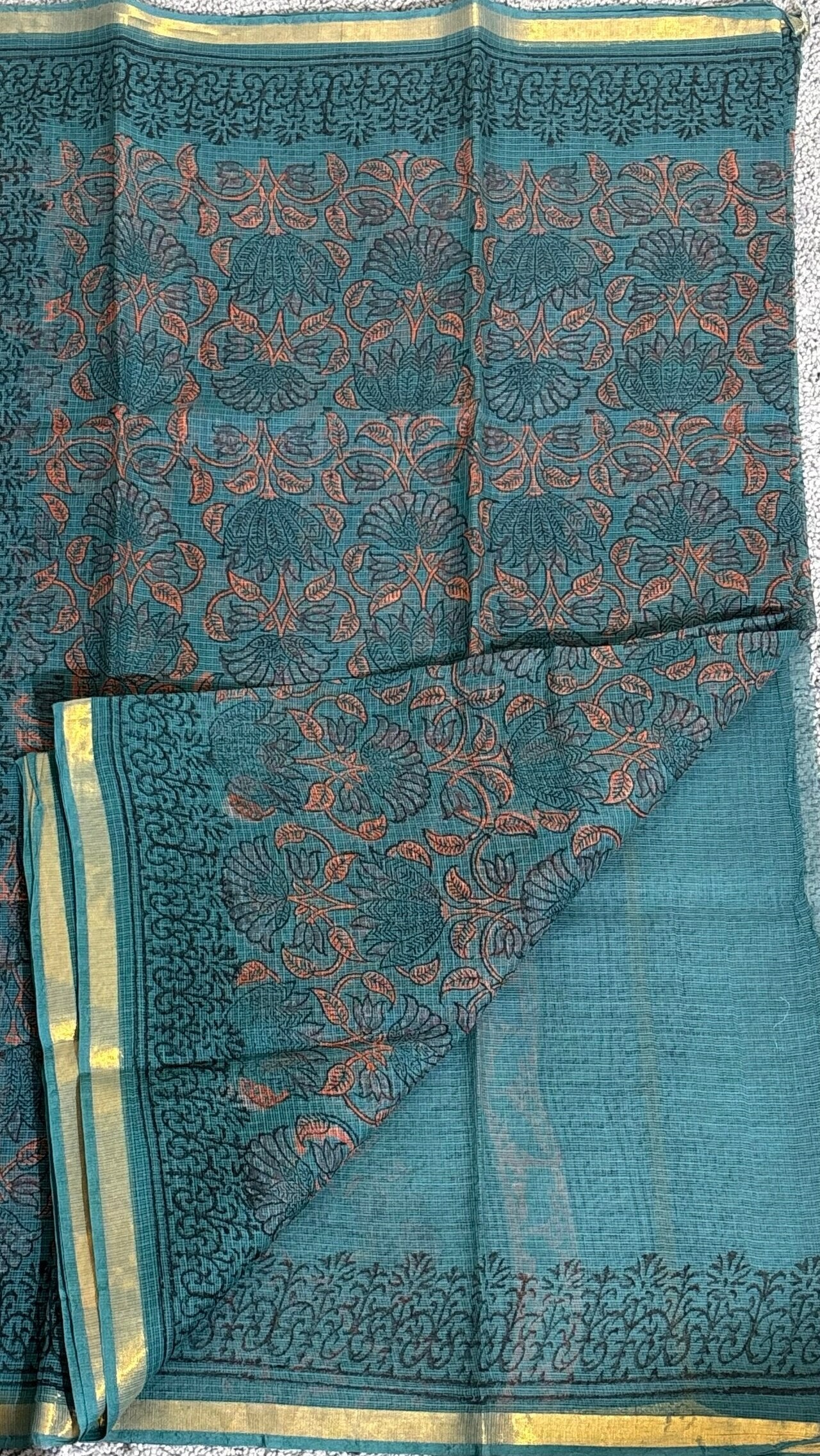 Green_ Kota Doria Saree