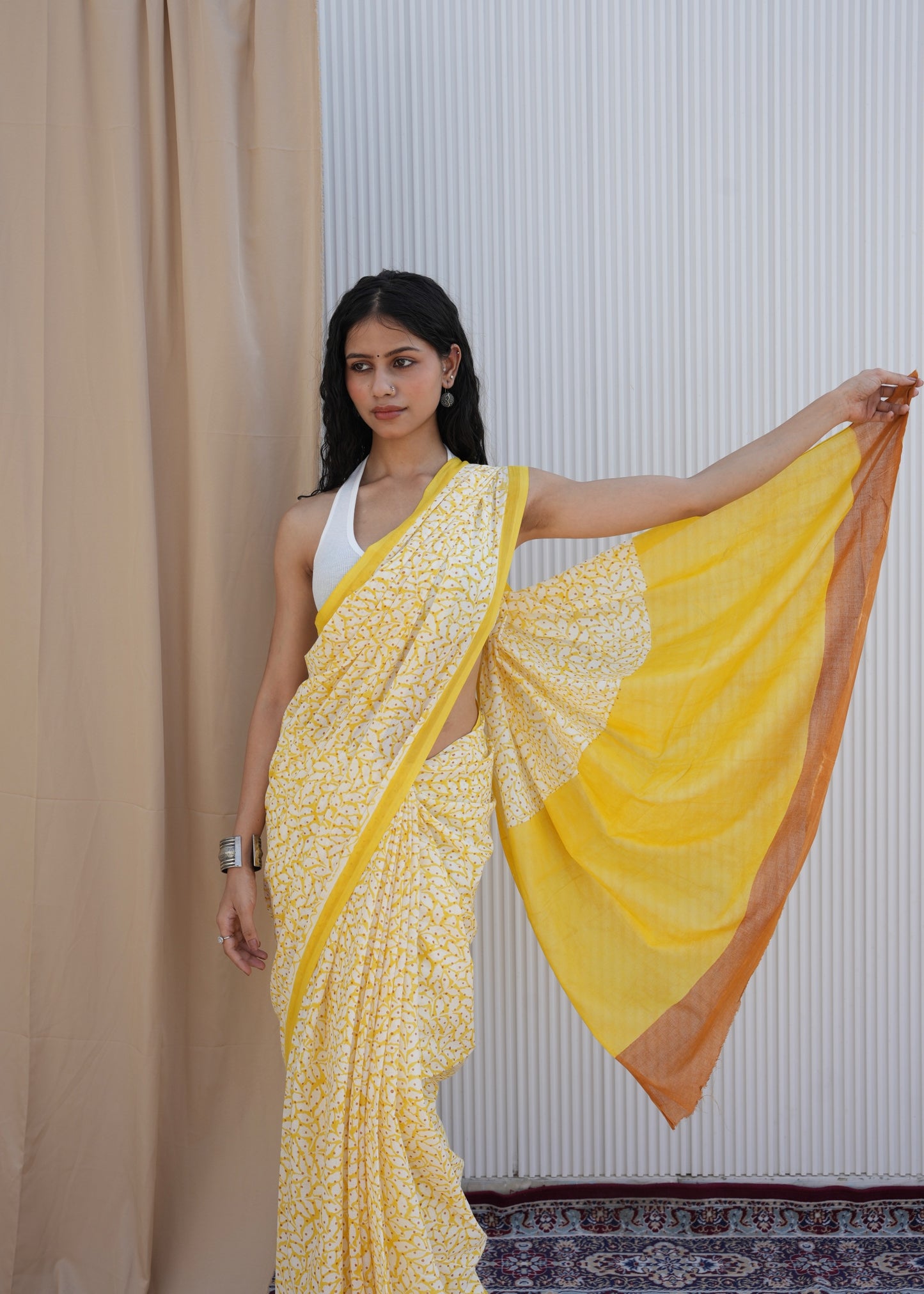SURYIKA_Heritage Hand Block Printed Pure Cotton Saree