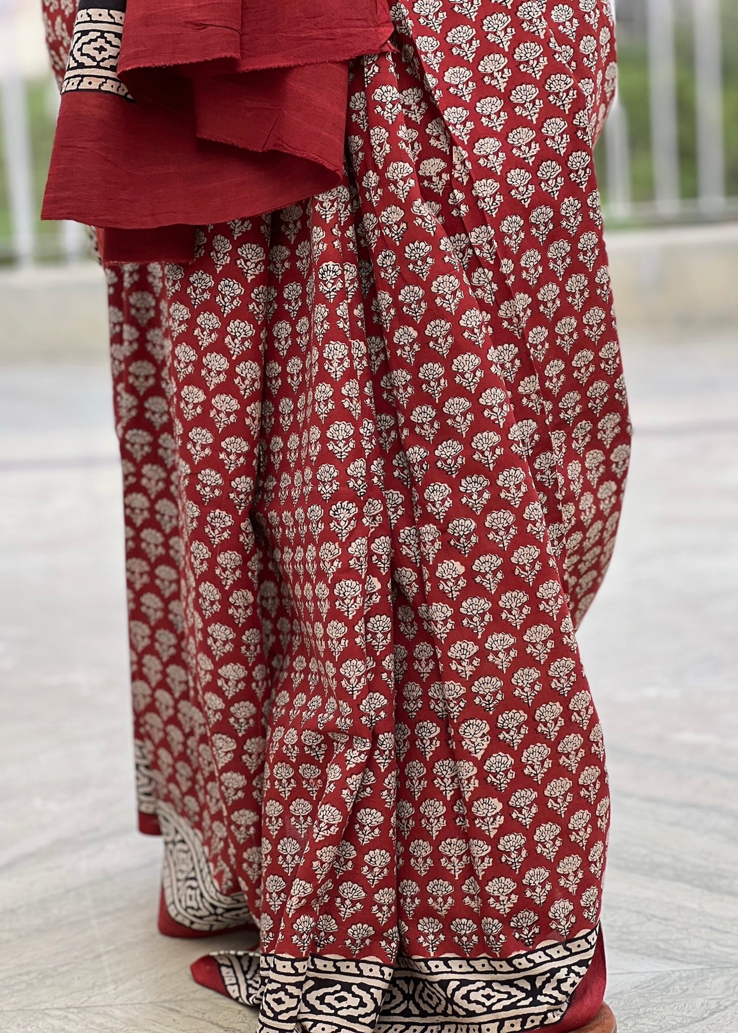 RACHNA _Heritage Bagru Hand Block Printed Pure Cotton Saree