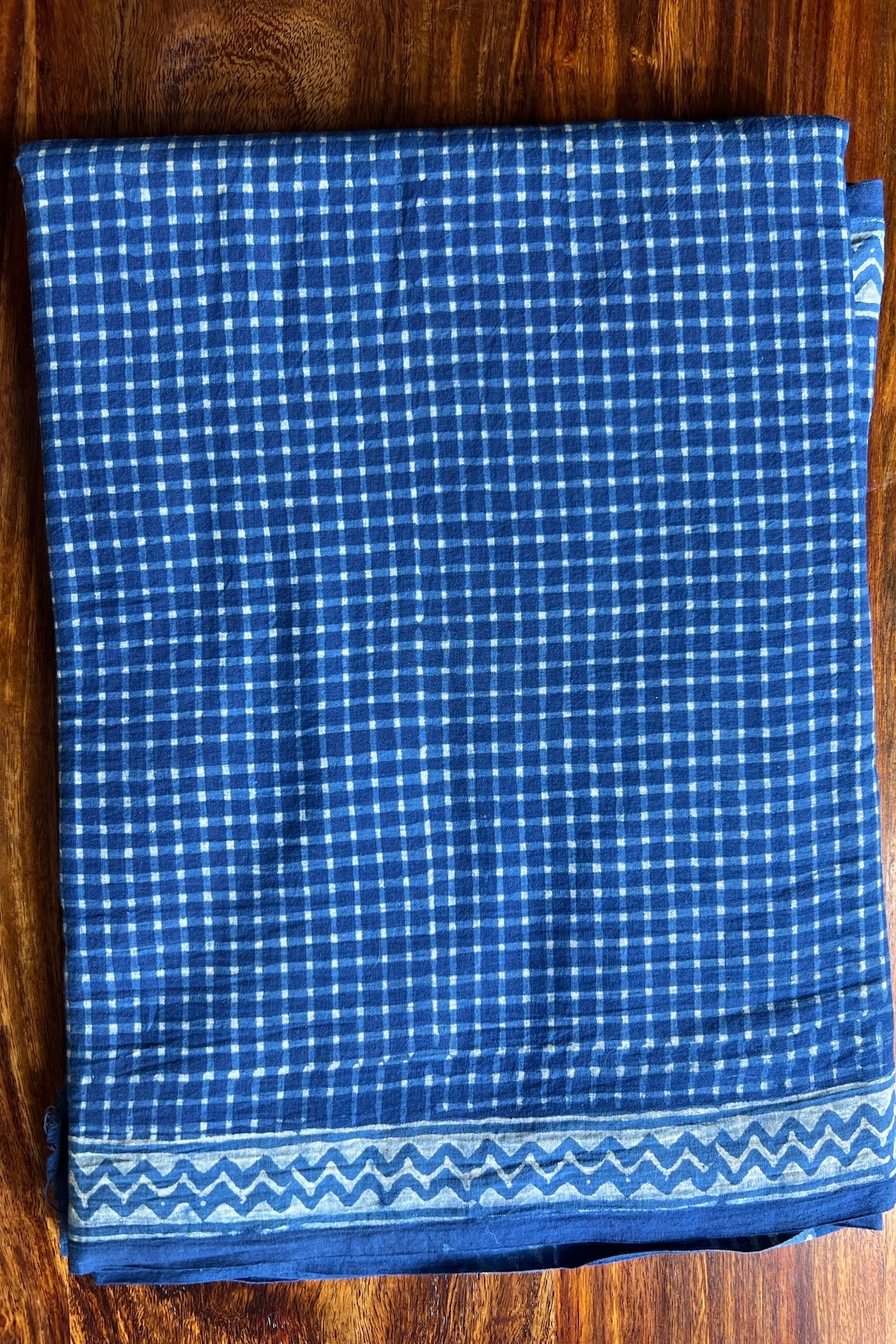 NISHITA_ Dabu Hand Block Mulmul Cotton Saree