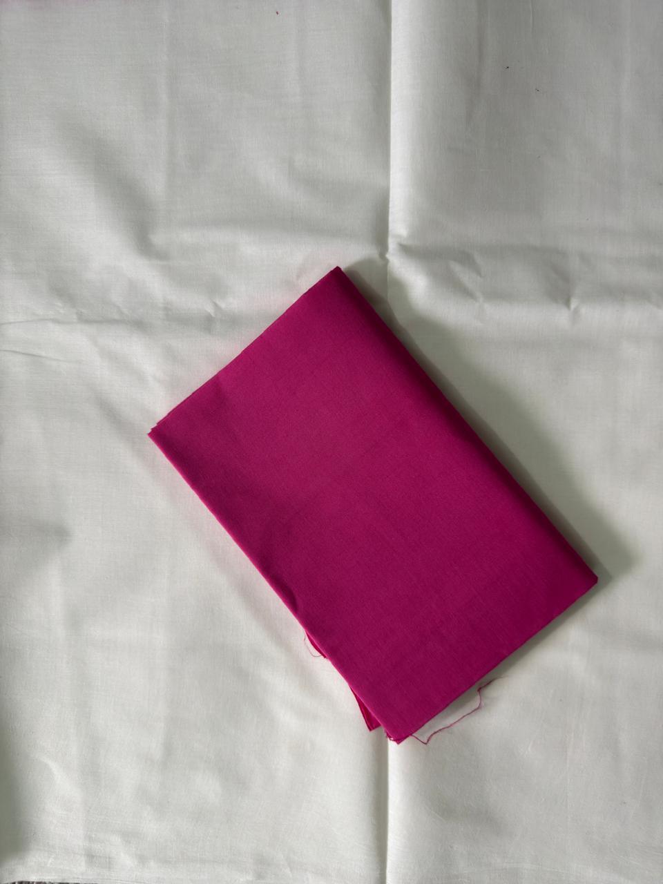 Pink_ Mulmul Cotton Saree - Vasaka Jaipur