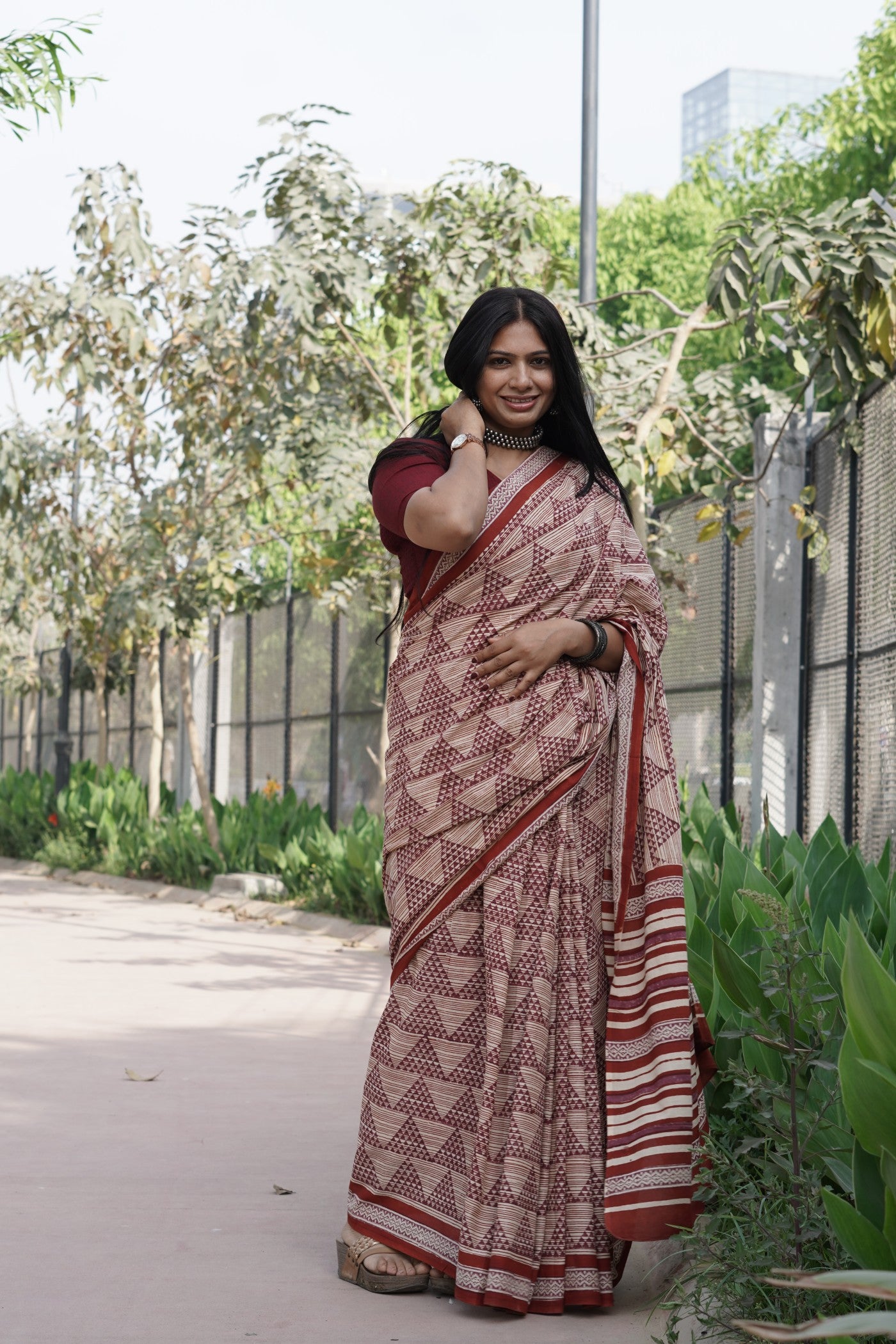 Rukmini _Bagru HBP Cotton Saree