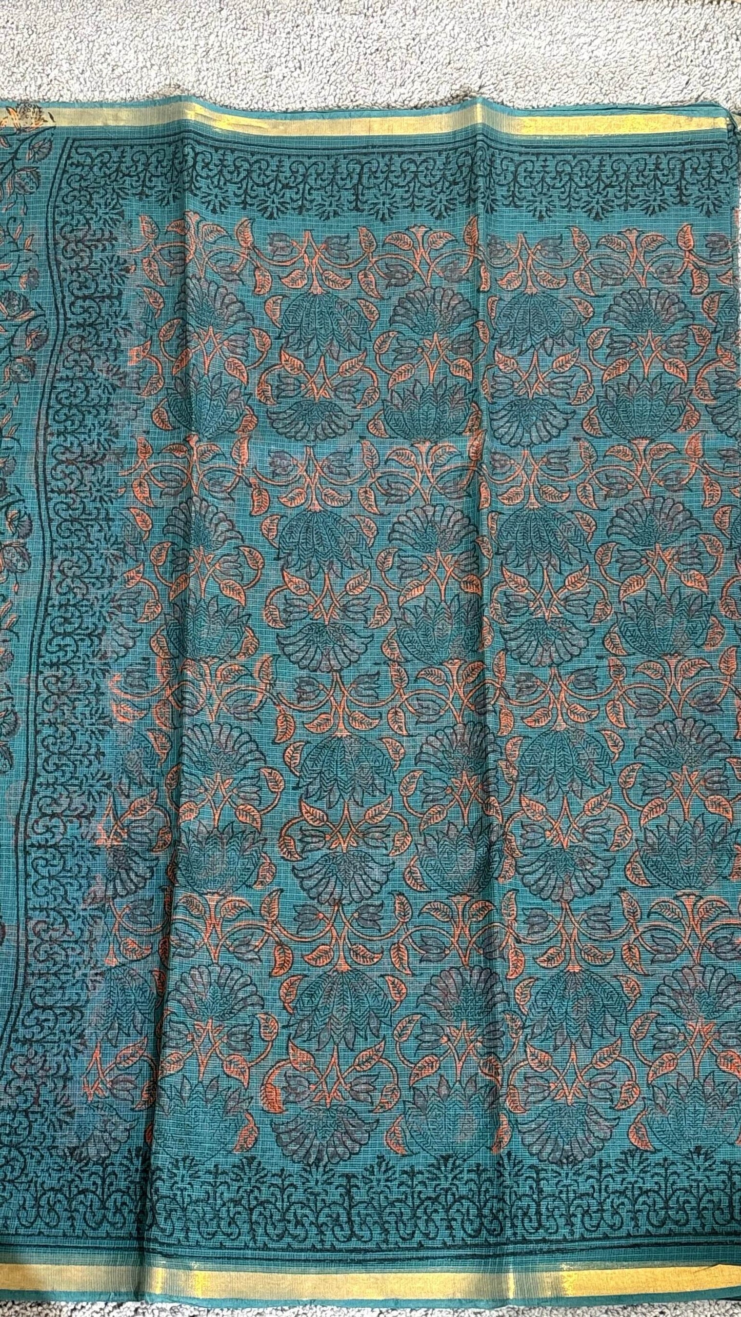 Green_ Kota Doria Saree