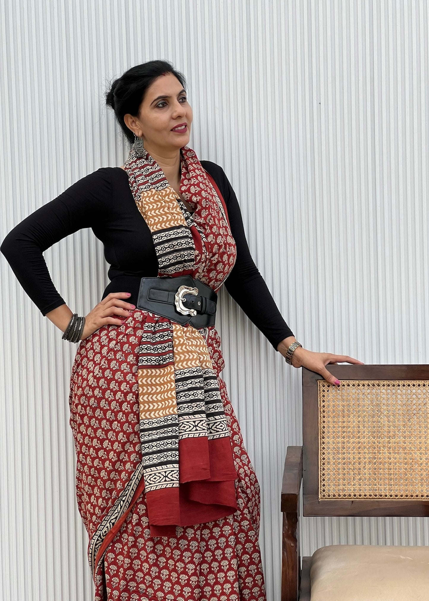 RACHNA _Heritage Bagru Hand Block Printed Pure Cotton Saree