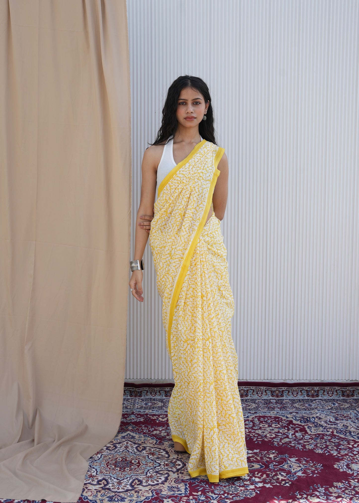 SURYIKA_Heritage Hand Block Printed Pure Cotton Saree