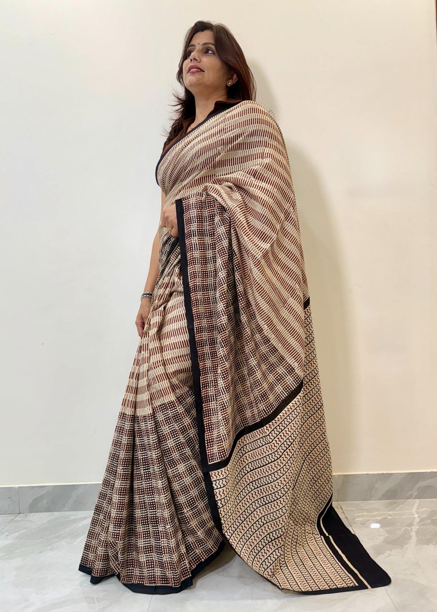 CHAITALI_Heritage Bagru Hand Block Printed Pure Cotton Saree