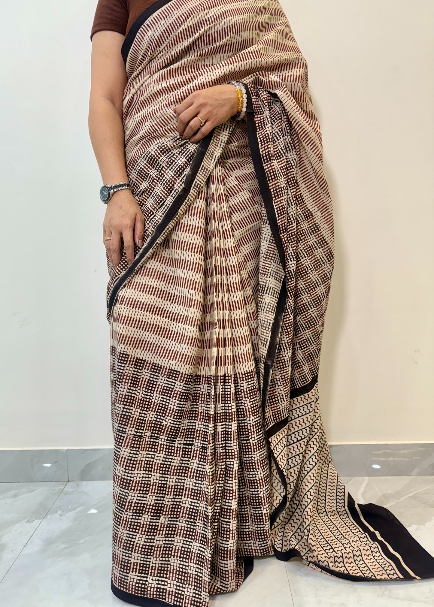 CHAITALI_Heritage Bagru Hand Block Printed Pure Cotton Saree