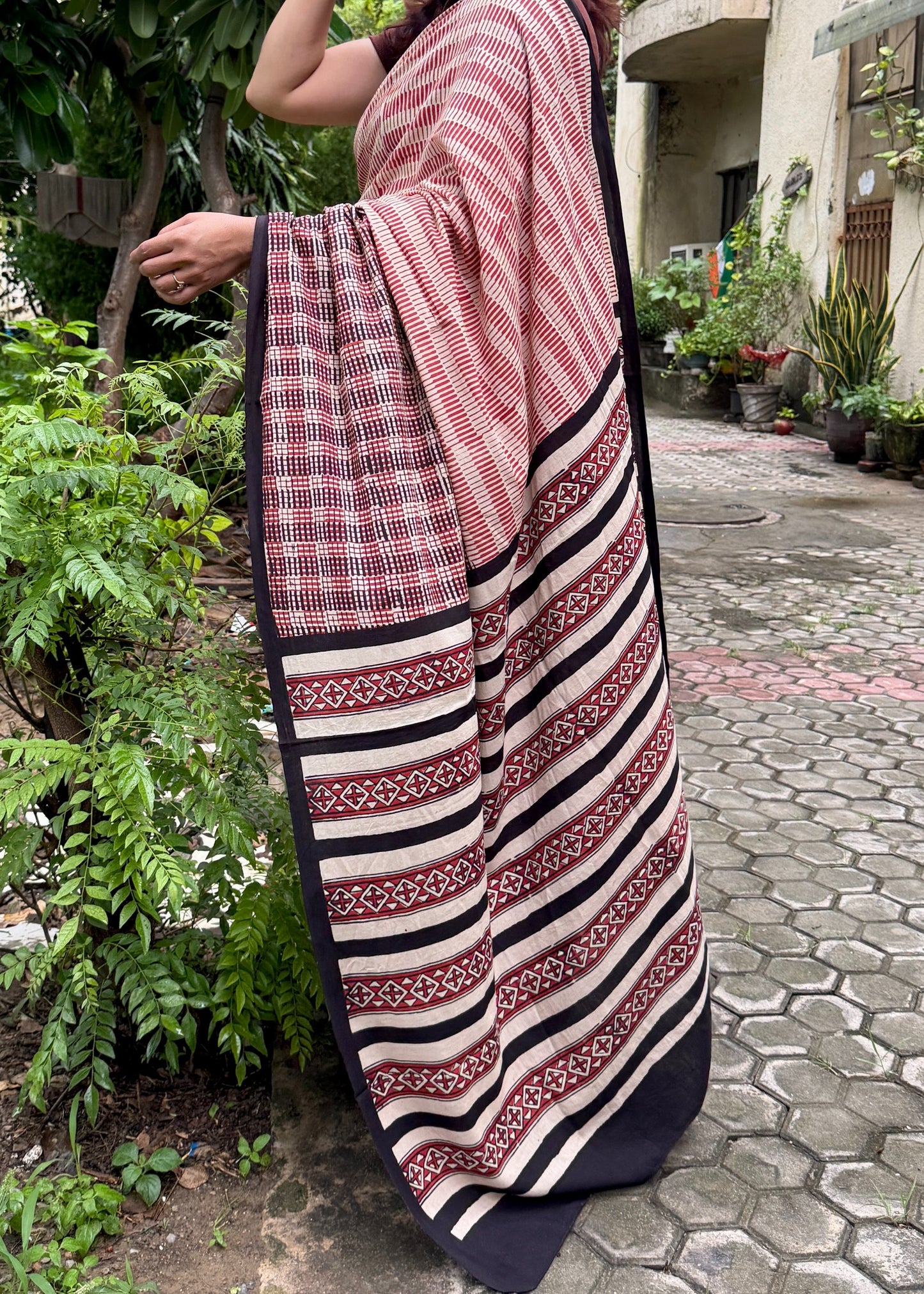 RIDHIMA _Heritage Bagru Hand Block Printed Pure Cotton Saree