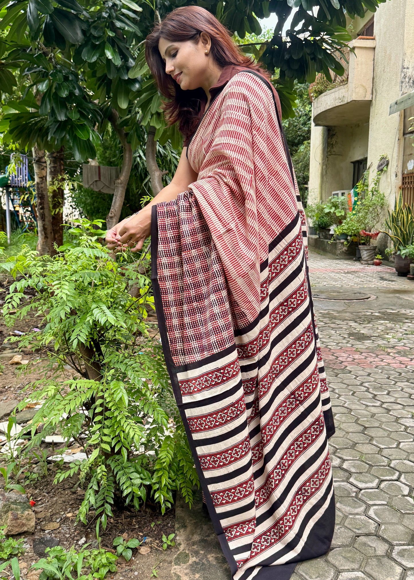 RIDHIMA _Heritage Bagru Hand Block Printed Pure Cotton Saree