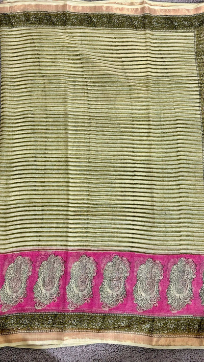 Green_ Kota Doria Saree