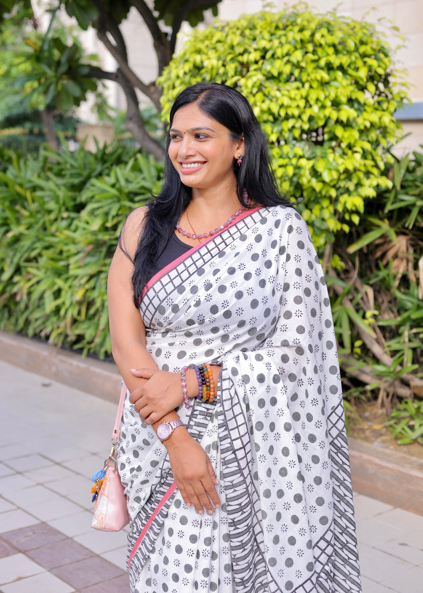 SHIPRA_Heritage Sanganeri Hand Block Printed Pure Cotton Saree