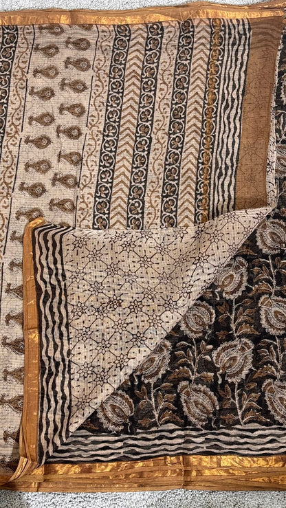 Black_ Kota Doria Saree