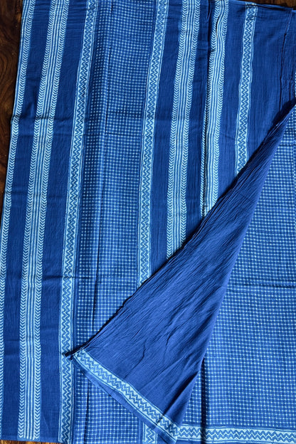 NISHITA_ Dabu Hand Block Mulmul Cotton Saree