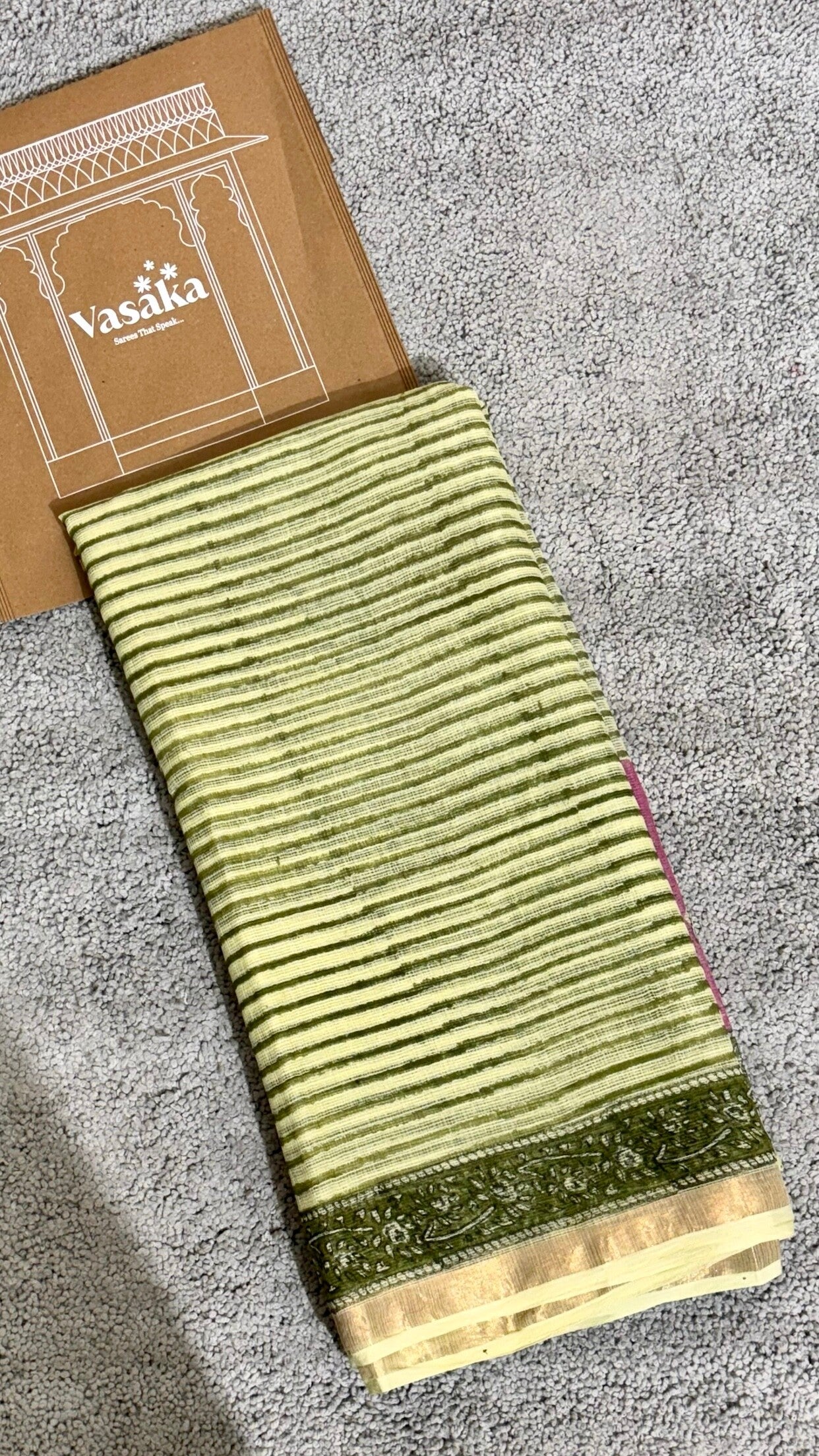 Green_ Kota Doria Saree