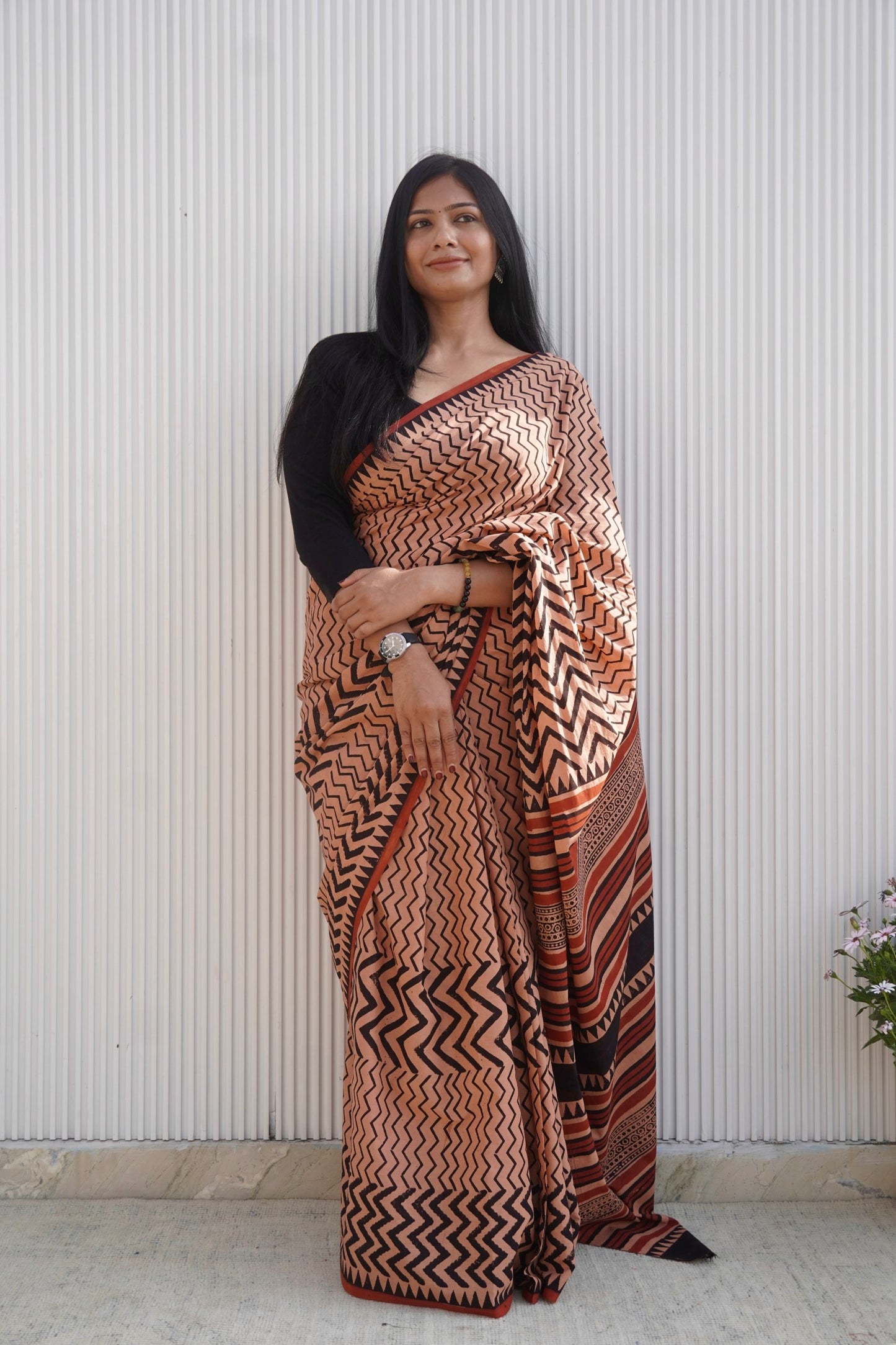 Aakriti_Bagru HBP Cotton Saree