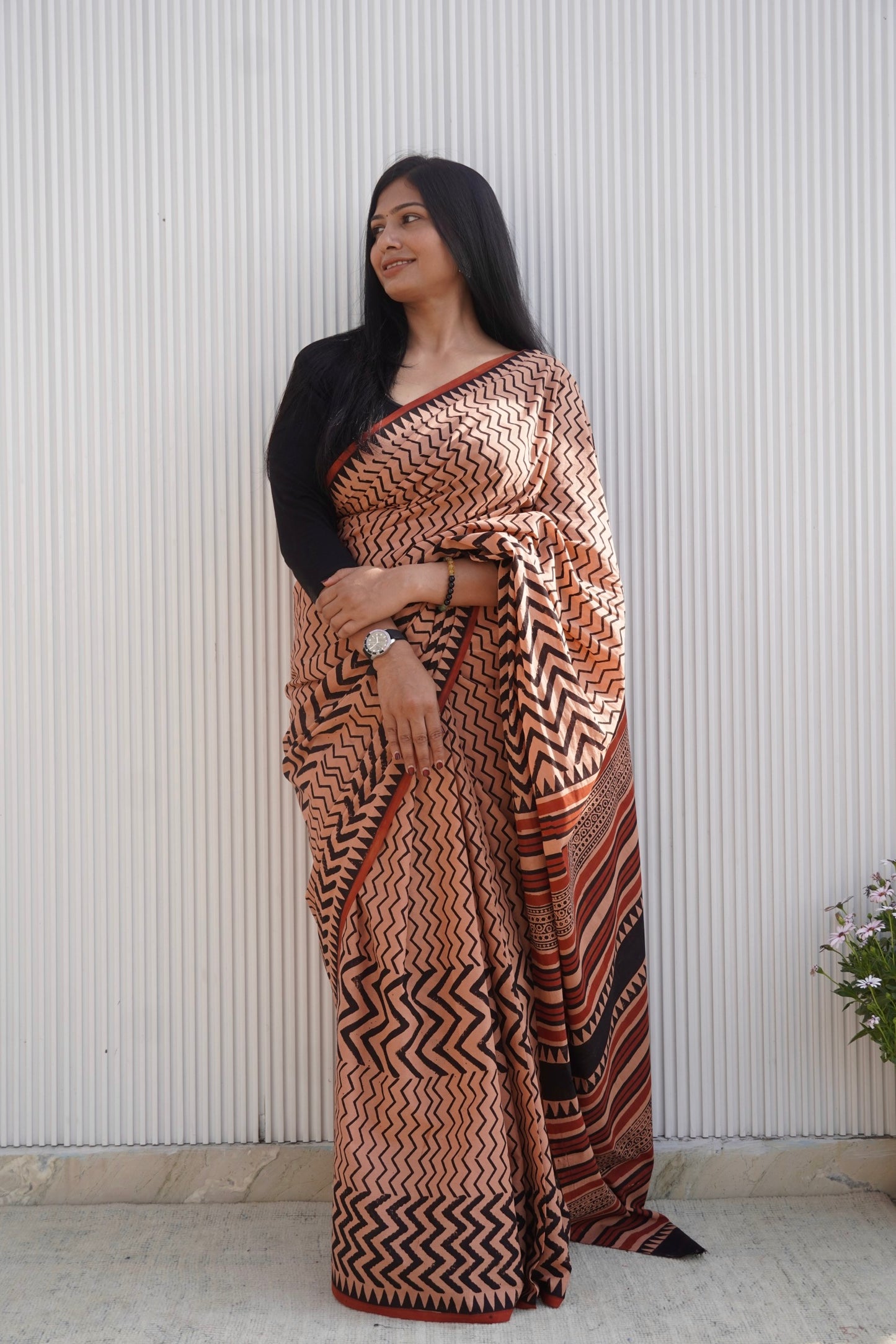 Aakriti_Bagru HBP Cotton Saree