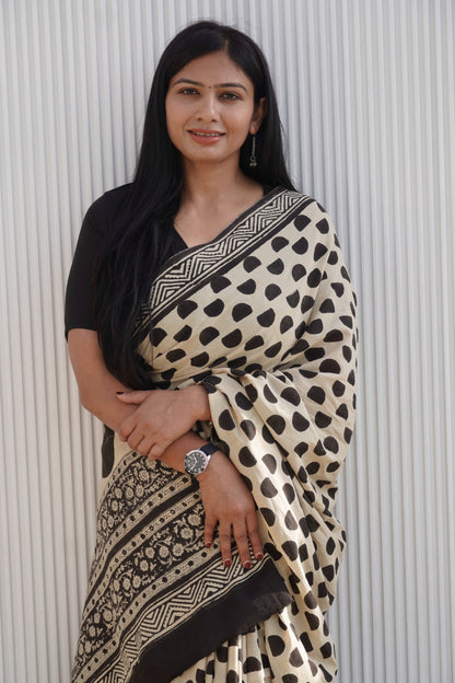 Bondita_Bagru HBP Cotton Saree
