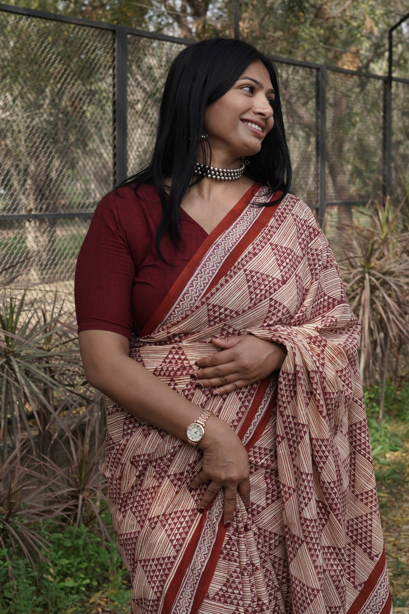 Rukmini _Bagru HBP Cotton Saree