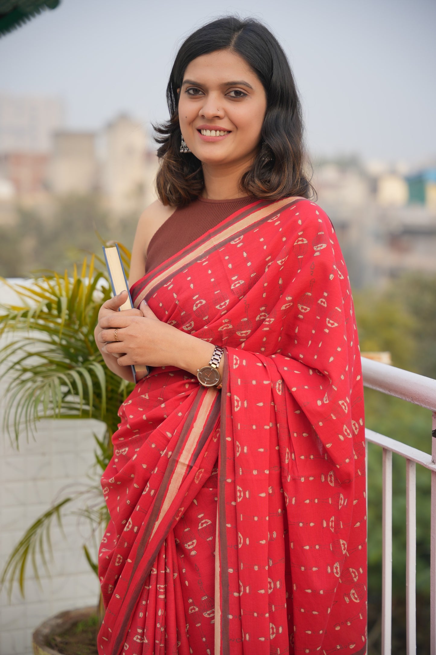 Roshni_Heritage Dabu Hand Block Printed Pure Cotton Saree