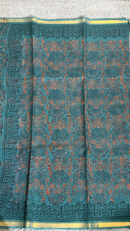 Green_ Kota Doria Saree