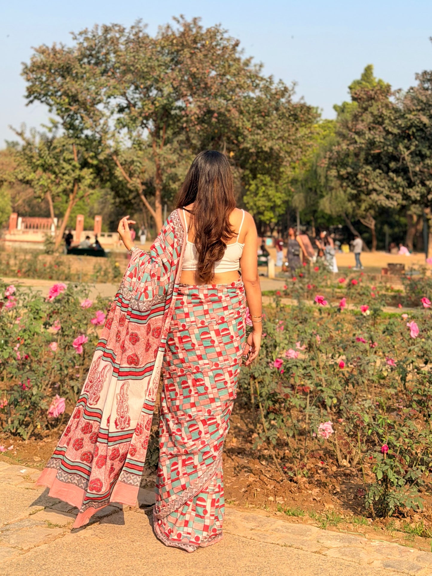 Prita_Heritage Hand Block Printed Pure Cotton Saree