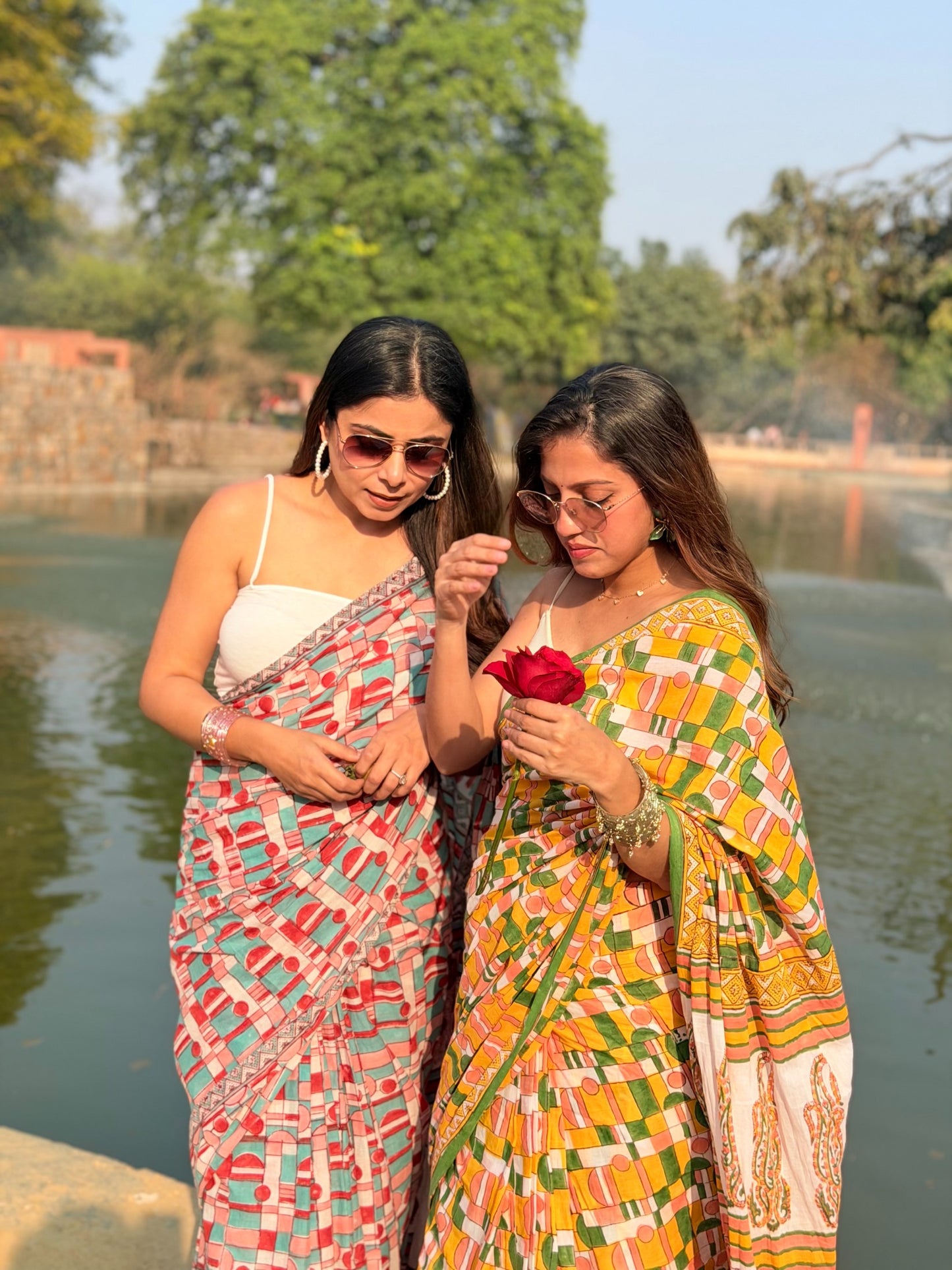 Prita_Heritage Hand Block Printed Pure Cotton Saree