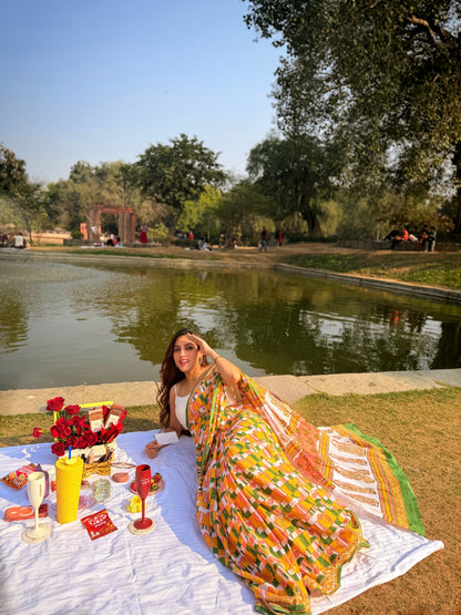 Simran_Heritage Hand Block Printed Pure Cotton Saree