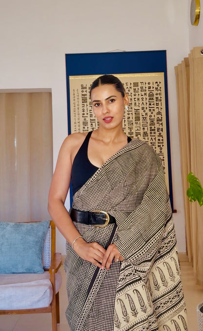 Monisha_Bagru HBP Cotton Saree