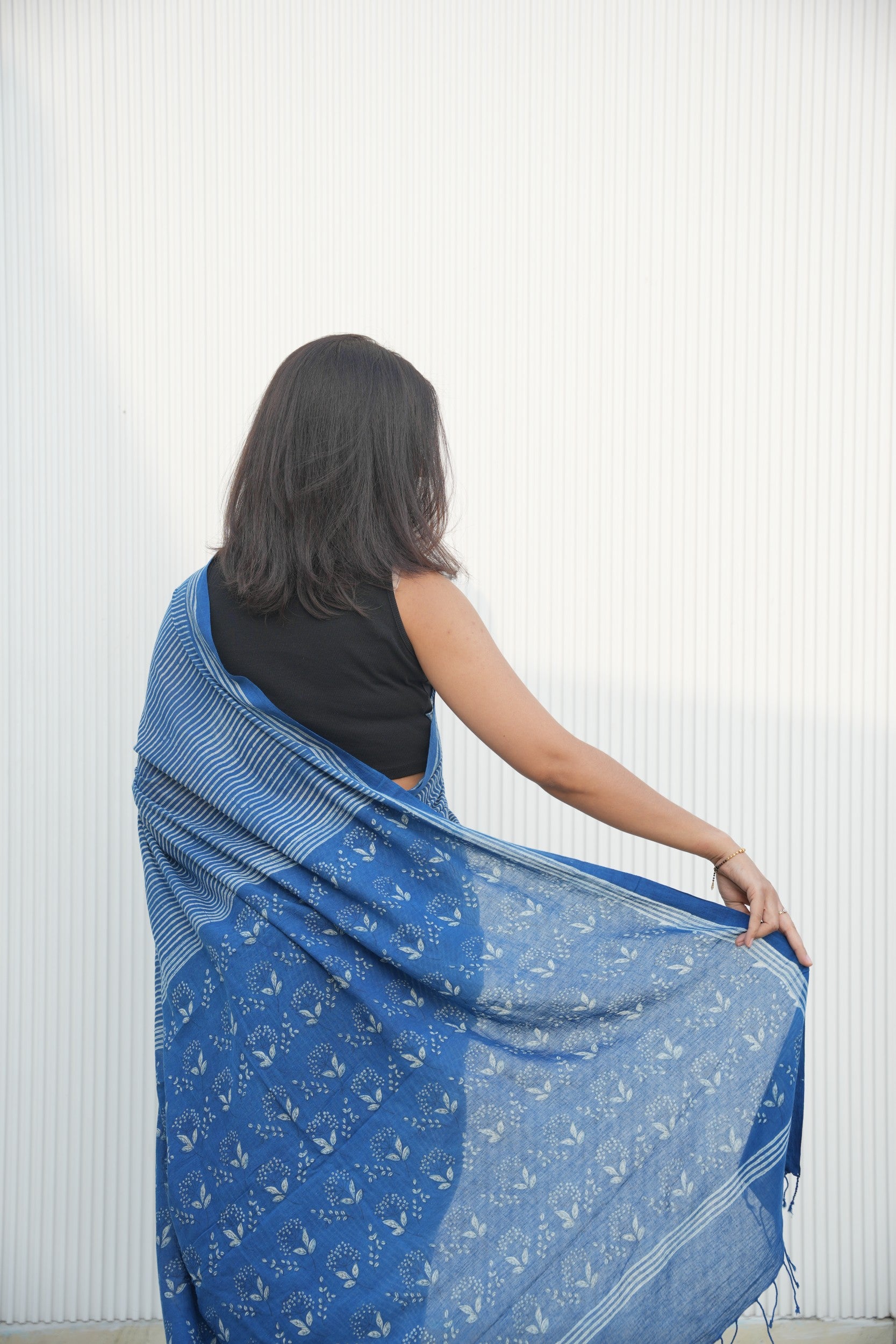 lightweight cotton workwear saree