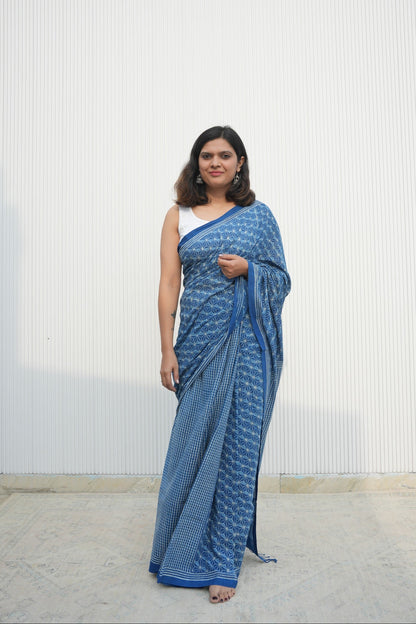 lightweight cotton workwear saree