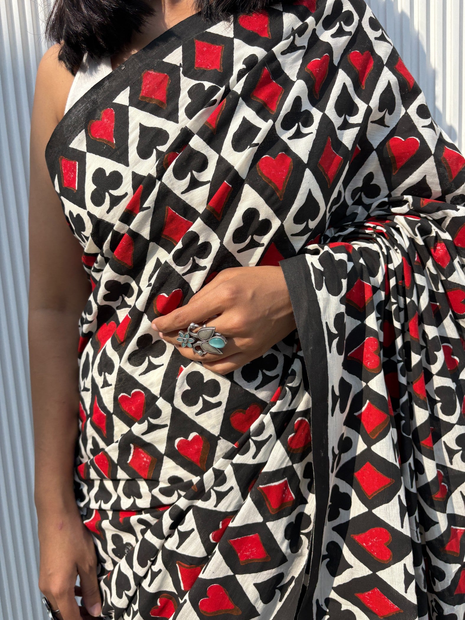 Sanganeri Hand Block Printed Handloom Cotton Saree