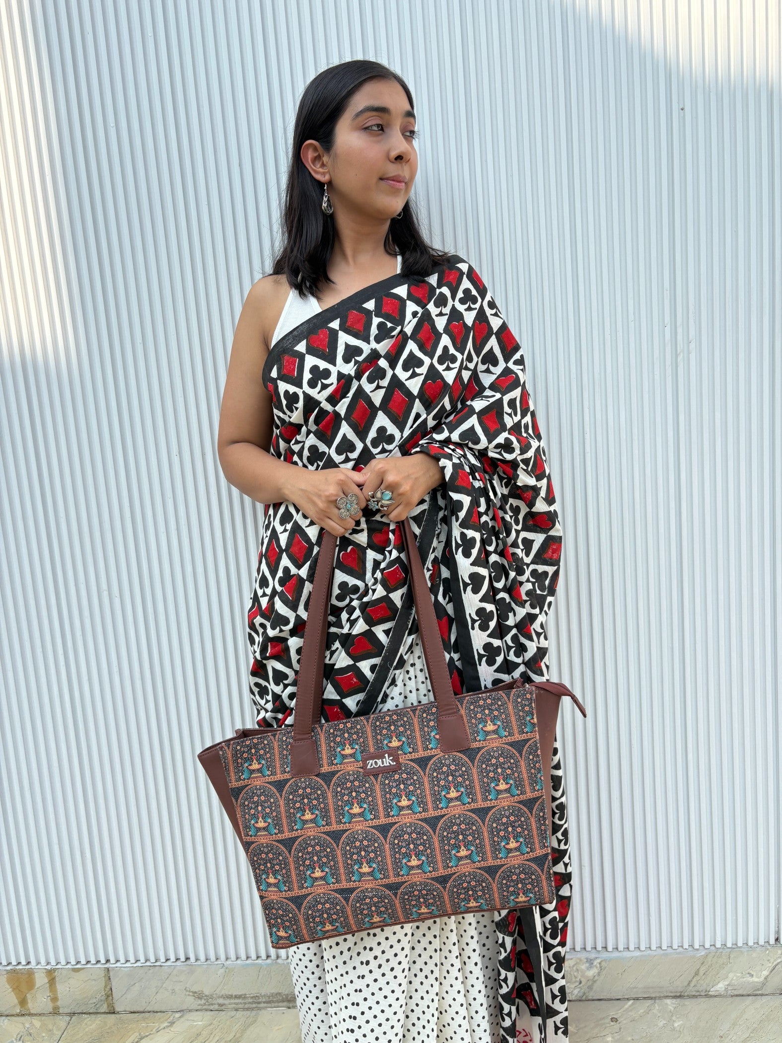 lightweight cotton workwear saree
